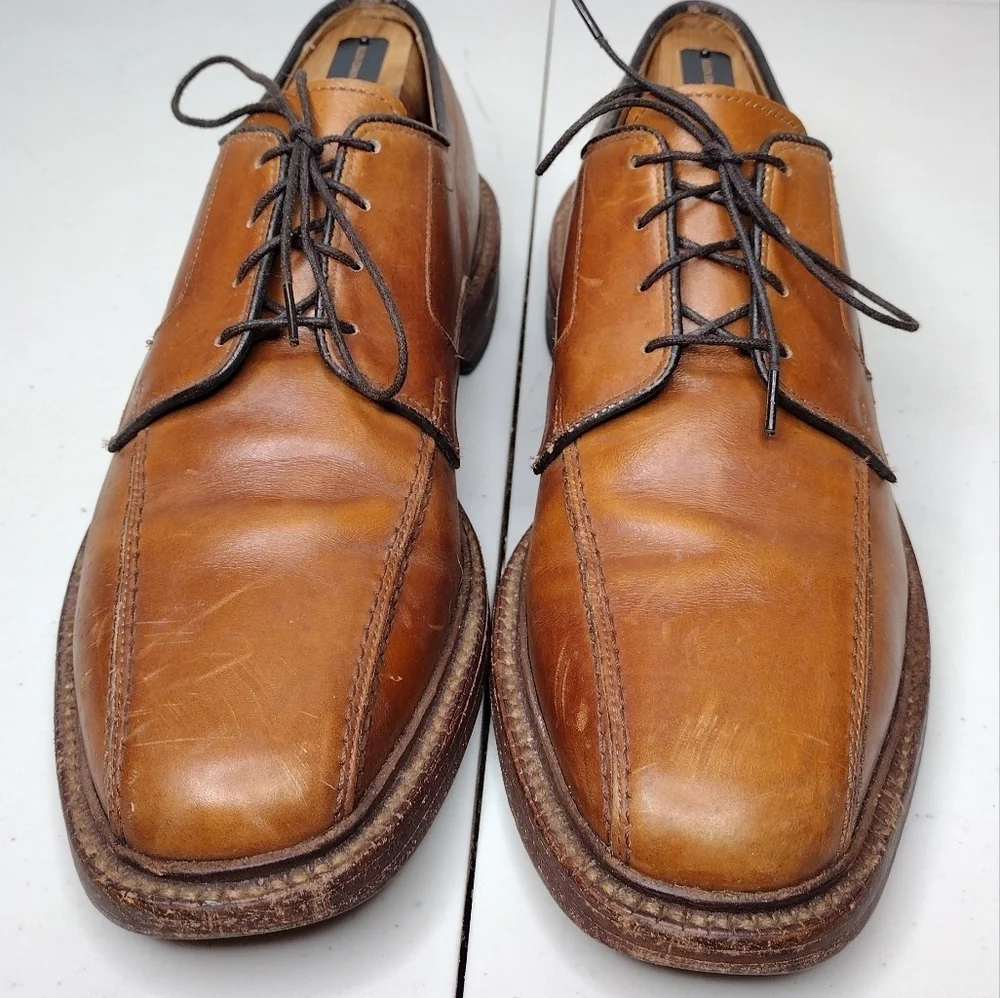Allen Edmonds Hillcrest Brown Leather Lace Up Business Classic Oxfords Sz 9